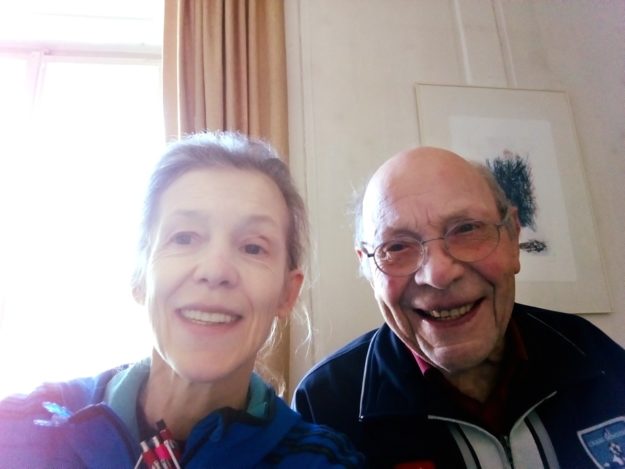 Jacques Guhl e sua filha Agnès Guhl.