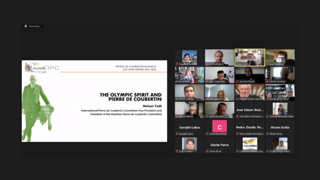 Convite animado para festa de pijama amarelo e lilás divertido